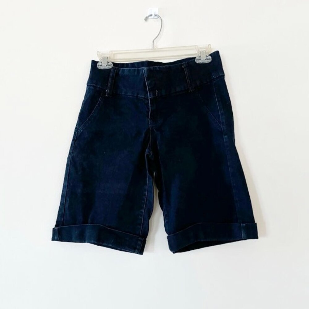 Classic navy blue jean shorts